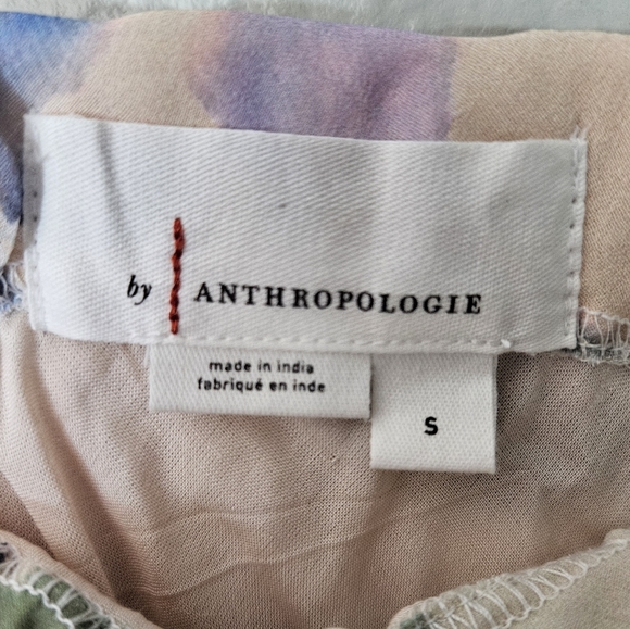 Anthropologie Asymmetrical Painterly Floral Midi Skirt Size S - Picture 11 of 14